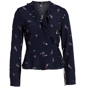 Rails Lisa Floral Ruched Button-Up Blouse - XSmall